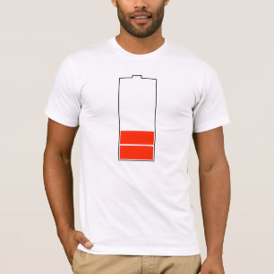 バッテリーの充電のティー Tシャツ