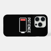 バッテリーの忍耐レベル低下 iPhoneケース (裏面横)