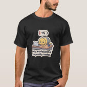バッテリー切れのオフィスTシャツ Tシャツ (正面)