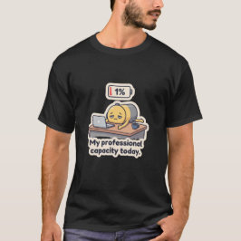 バッテリー切れのオフィスTシャツ Tシャツ
