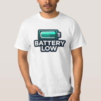 「バッテリー切れ」グラフィックTシャツ - トレンディーユースTee Tシャツ