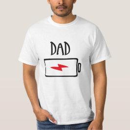 バッテリー切れ – パパ Tシャツ