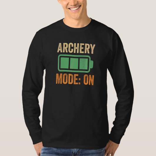 バッテリー式アーチェリー・モード Tシャツ (正面)