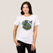 バッテリー残量低下 本能高鳴る トライブレンドTシャツ (正面全面)