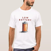 バッテリー残量少なめTシャツ - 面白い「充電器を探してる」デザイン Tシャツ (正面)