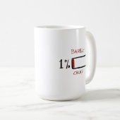 バッテリー残量1%微妙 コーヒーマグカップ (正面右)