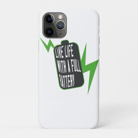 バッテリー満タンな人生 Case-Mate iPhoneケース (裏)