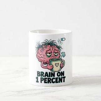 バッテリー1%の脳 おもしろくて疲れた脳 コーヒー コーヒーマグカップ