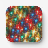 バッテリ不要のクリスマスライト  ペーパープレート (正面)