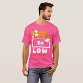 バッテリ低下キツネ Tシャツ (正面フル)