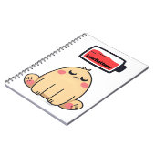 バッテリ低下ムード – おもしろい漫画ドードル ノートブック (左側)