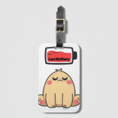 バッテリ低下ムード – おもしろい漫画ドードル ラゲッジタグ (正面縦)