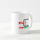 バッテリ低下5% コーヒーマグカップ (正面右)