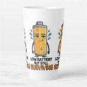 バッテリ低下 カフェラテマグ (正面)