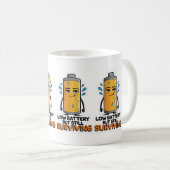 バッテリ低下 コーヒーマグカップ (正面右)