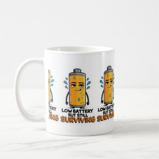バッテリ低下 コーヒーマグカップ (左)