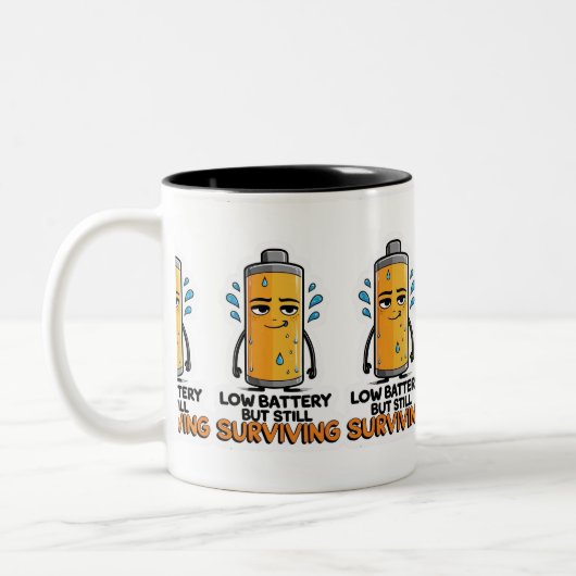 バッテリ低下 ツートーンマグカップ (左)