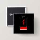 バッテリ低下 缶バッジ (正面&裏面)