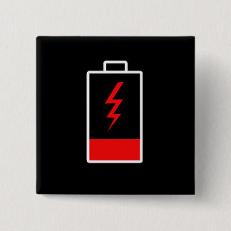 バッテリ低下 缶バッジ