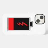 バッテリ低下 iPhoneケース (裏面横)