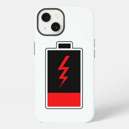 バッテリ低下 iPhoneケース (裏面)