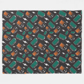 バッテリ充電 フリースブランケット (正面(横))