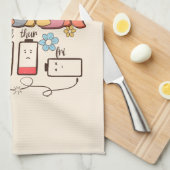 バッテリ寿命 – 関連先生教育者 キッチンタオル (四つ折り)