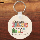 バッテリ寿命 – 関連先生教育者 キーホルダー (裏面)