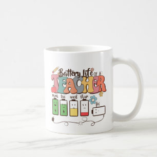 バッテリ寿命 – 関連先生教育者 コーヒーマグカップ