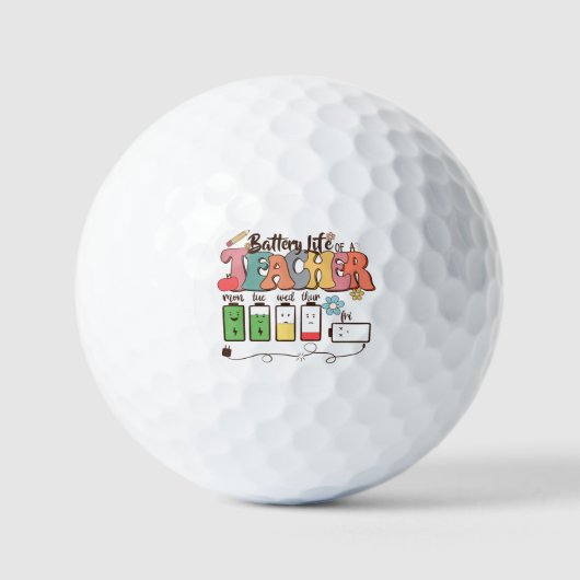 バッテリ寿命 – 関連先生教育者 ゴルフボール (正面)