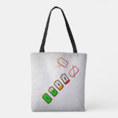 バッテリ持続時間 – レトロカラーミックス版 トートバッグ (裏面)