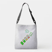 バッテリ持続時間 – レトロクールミックス版 クロスボディバッグ (裏面)