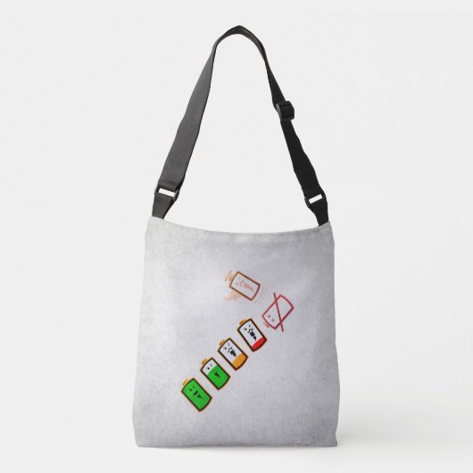 バッテリ持続時間 – レトロクールミックス版 クロスボディバッグ (正面)