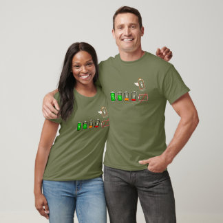 バッテリ持続時間 – レトロレッド版 Tシャツ