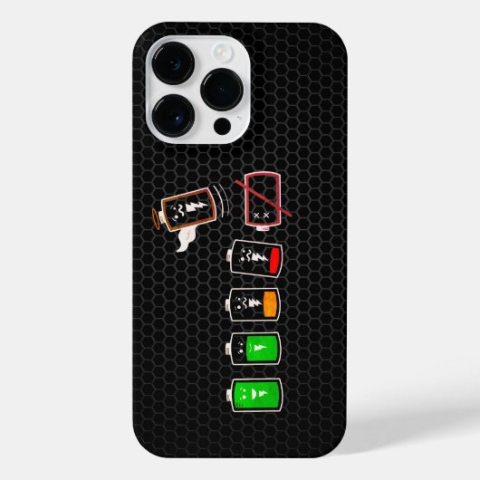 バッテリ持続時間 – レトロ版 iPhoneケース (裏面)