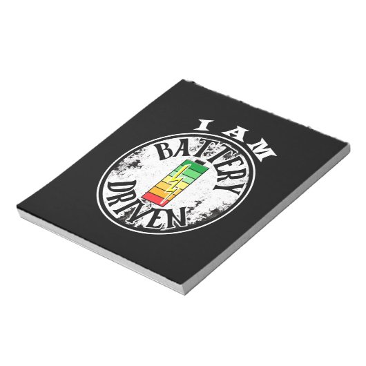 バッテリ駆動のメモ帳 ノートパッド (回転)