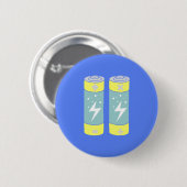 バッテリ 缶バッジ (正面&裏面)