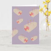 バッテンブルクケーキガロア誕生日カード カード (黄色い花)