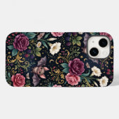 バットが薔薇の中を飛ぶ ゴシックiPhone 15ケース Case-Mate iPhoneケース (裏面 (横))