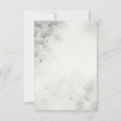 バットと花のRSVPカード 出欠カード (裏面)