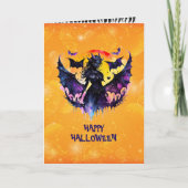 バットウーマンハプットハロウィーン カード (正面)