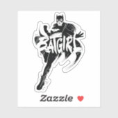 バットガールインクブラシ名 シール (シート)