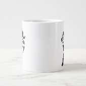 バットガールインクブラシ名 ジャンボコーヒーマグカップ (正面)