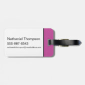 バットガールインクブラシ名 ラゲッジタグ (裏面横)