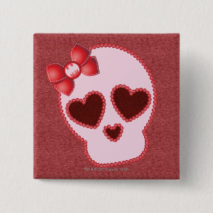 バットガールスカルウィズボウ 缶バッジ