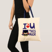 バットガール母の日 | I Love U U This Much! トートバッグ (正面(商品))