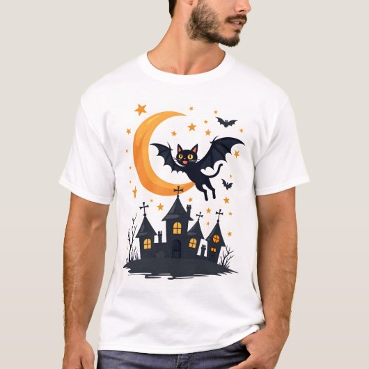 バットキャット飛行パトロール Tシャツ (正面)
