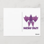 バットクラップワ熱狂するッキー漫画こうもり ポストカード (裏面)