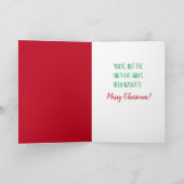 バットサンおもしろいタ逮捕ホリデーカード シーズンカード (内部)