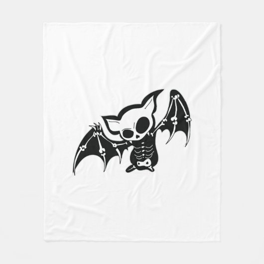 バットハロウィン フリースブランケット (正面)